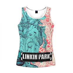 Майка-безрукавка женская Linkin Park: Sky Girl, цвет: 3D-белый