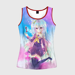 Майка-безрукавка женская No Game No Life, цвет: 3D-красный