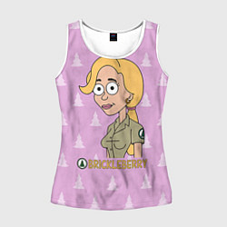 Майка-безрукавка женская Brickleberry: Ethel, цвет: 3D-белый