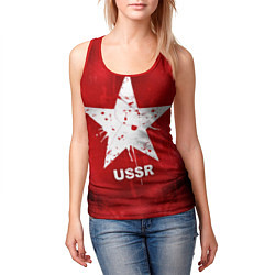 Майка-безрукавка женская USSR Star, цвет: 3D-красный — фото 2