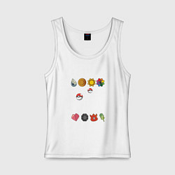 Женская майка Pokemon Im going to the gym (white)