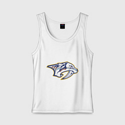 Майка женская хлопок Nashville Predators, цвет: белый