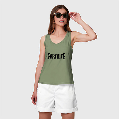 Женская майка Fortnite Logo / Авокадо – фото 3