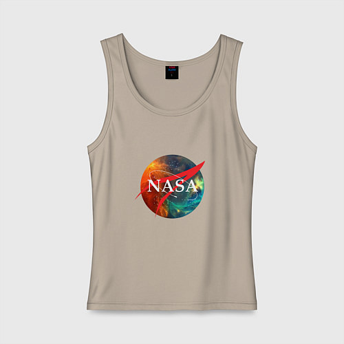 Женская майка NASA: Nebula / Миндальный – фото 1
