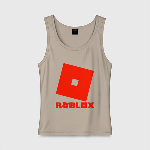 Женская майка Roblox Logo / Миндальный – фото 1
