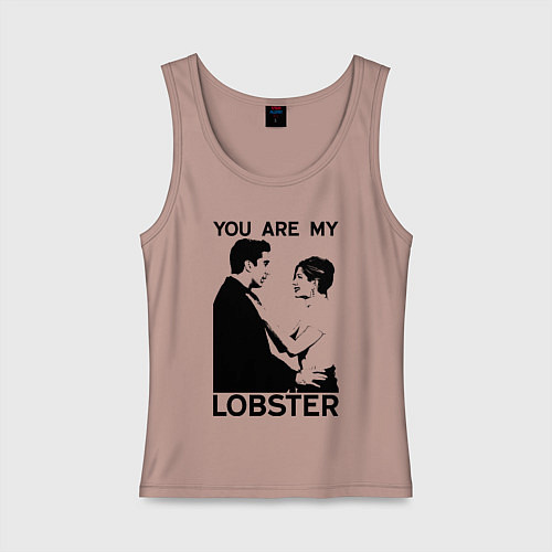 Женская майка You are My Lobster / Пыльно-розовый – фото 1