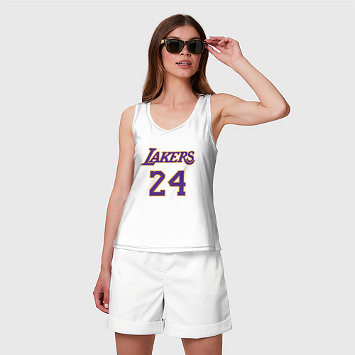 Женская майка Lakers 24 / Белый – фото 3
