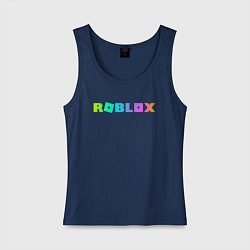 Майка женская хлопок ROBLOX, цвет: тёмно-синий