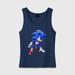 Майка женская хлопок SONIC, цвет: тёмно-синий