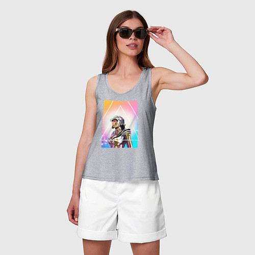 Женская майка Чудо-женщина / Меланж – фото 3