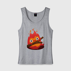 Майка женская хлопок Calcifer, цвет: меланж