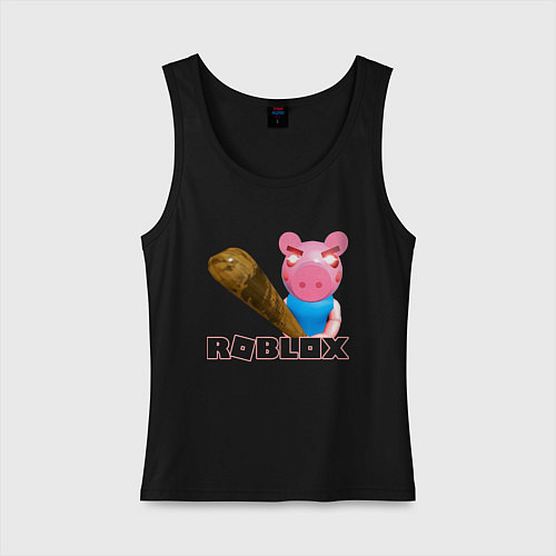 Женская майка Roblox Piggy / Черный – фото 1