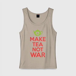 Женская майка Make tea not war