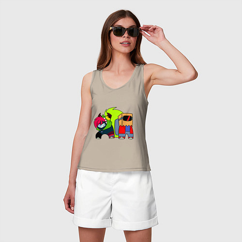 Женская майка Among us / Миндальный – фото 3