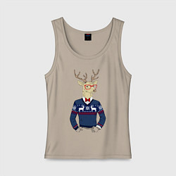 Женская майка Hipster Deer