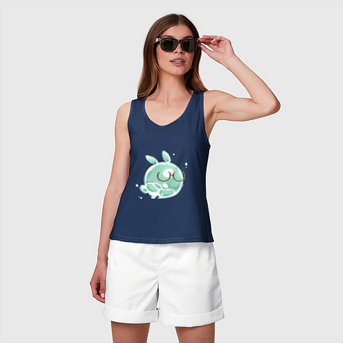 Женская майка Сахароза / Тёмно-синий – фото 3