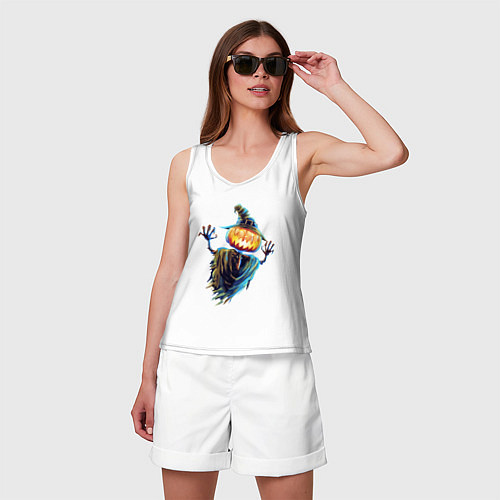 Женская майка Пугало / Белый – фото 3