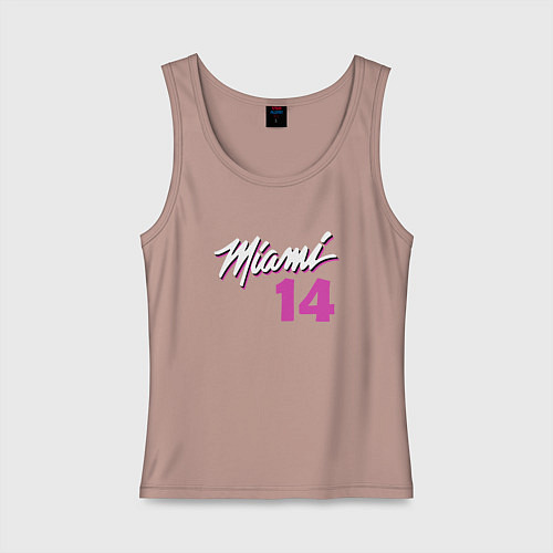 Женская майка Miami 14 / Пыльно-розовый – фото 1