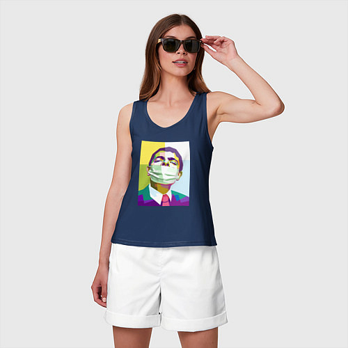 Женская майка Мистер Бин / Тёмно-синий – фото 3