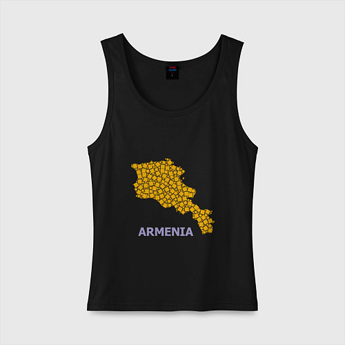 Женская майка Golden Armenia / Черный – фото 1