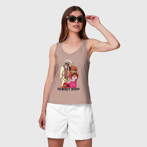 Женская майка Jet Ein Ed / Пыльно-розовый – фото 3