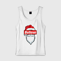 Женская майка I Believe In Santa Я Верю В Санту