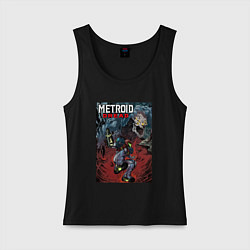 Майка женская хлопок BOSS FIGHT POSTER, цвет: черный