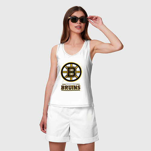 Женская майка Boston Bruins , Бостон Брюинз / Белый – фото 3