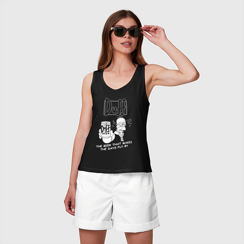 Женская майка DUFF, SIMPSONS, Симпсоны / Черный – фото 3