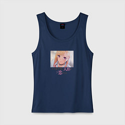 Майка женская хлопок Marin Kitagawa, цвет: тёмно-синий