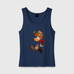 Майка женская хлопок Rayman Рэйман Legends, цвет: тёмно-синий