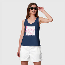 Майка женская хлопок Кросплеер Китагава, цвет: тёмно-синий — фото 2