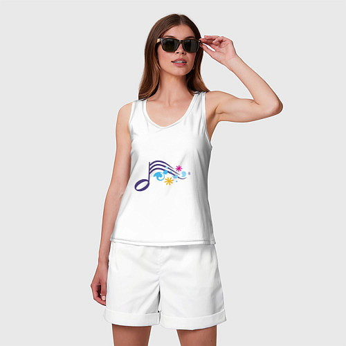 Женская майка FreeDom On-Line World без надписи / Белый – фото 3