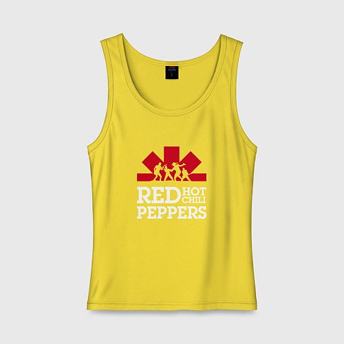 Женская майка RHCP Logo Red Hot Chili Peppers Logo / Желтый – фото 1