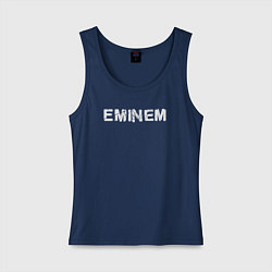Майка женская хлопок Eminem ЭМИНЕМ, цвет: тёмно-синий