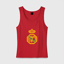 Майка женская хлопок Football - Real Madrid, цвет: красный