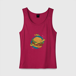 Женская майка Бургер Планета Planet Burger