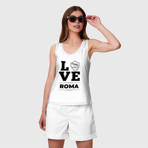 Женская майка Roma Love Классика / Белый – фото 3