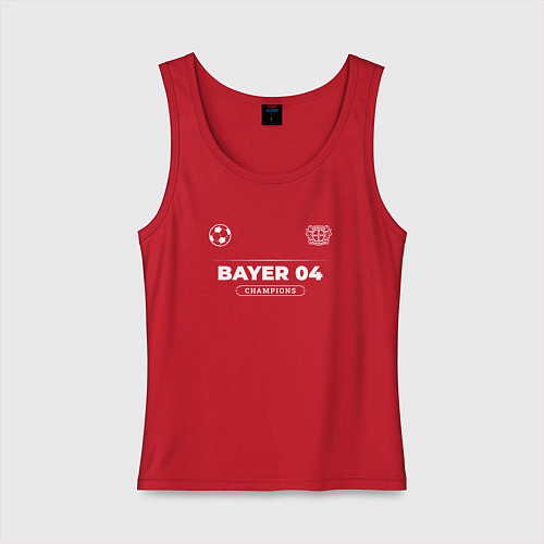 Женская майка Bayer 04 Форма Чемпионов / Красный – фото 1