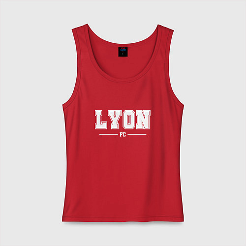 Женская майка Lyon Football Club Классика / Красный – фото 1