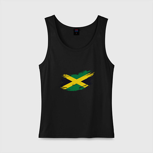 Женская майка Jamaica Flag / Черный – фото 1