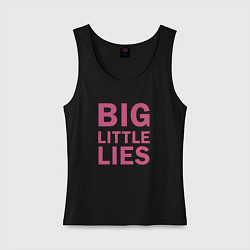 Майка женская хлопок Big Little Lies logo, цвет: черный