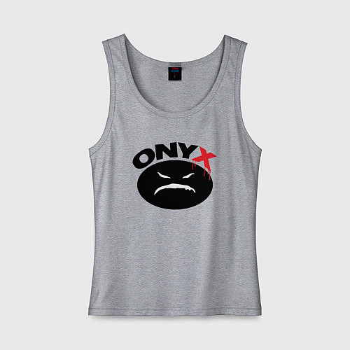 Женская майка Onyx logo black / Меланж – фото 1