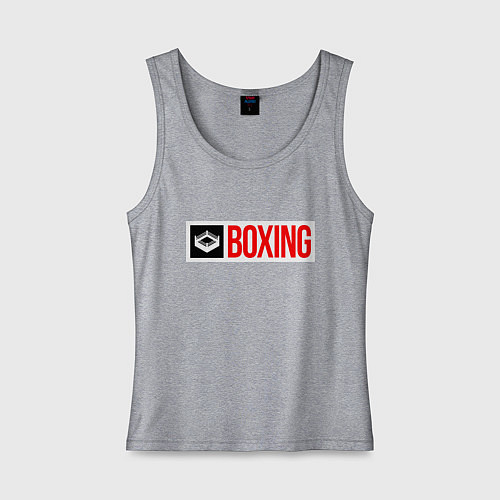 Женская майка Ring of boxing / Меланж – фото 1