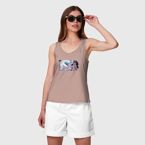 Женская майка Дэвид и Люси в свадебных костюмах / Пыльно-розовый – фото 3