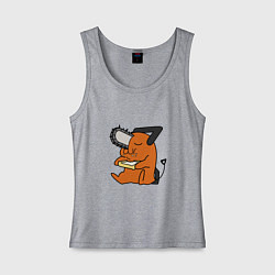 Майка женская хлопок Пачита ест тост, цвет: меланж