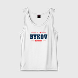 Женская майка Team Bykov forever фамилия на латинице