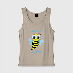 Женская майка Будь милым и счастливым