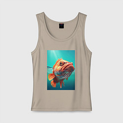 Женская майка Огромный карп