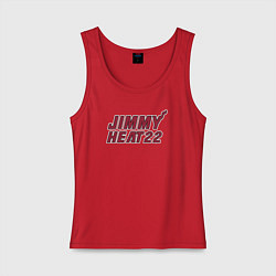 Майка женская хлопок Jimmy Heat 22, цвет: красный